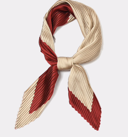 SCARF RED-BEIGE PAOLA