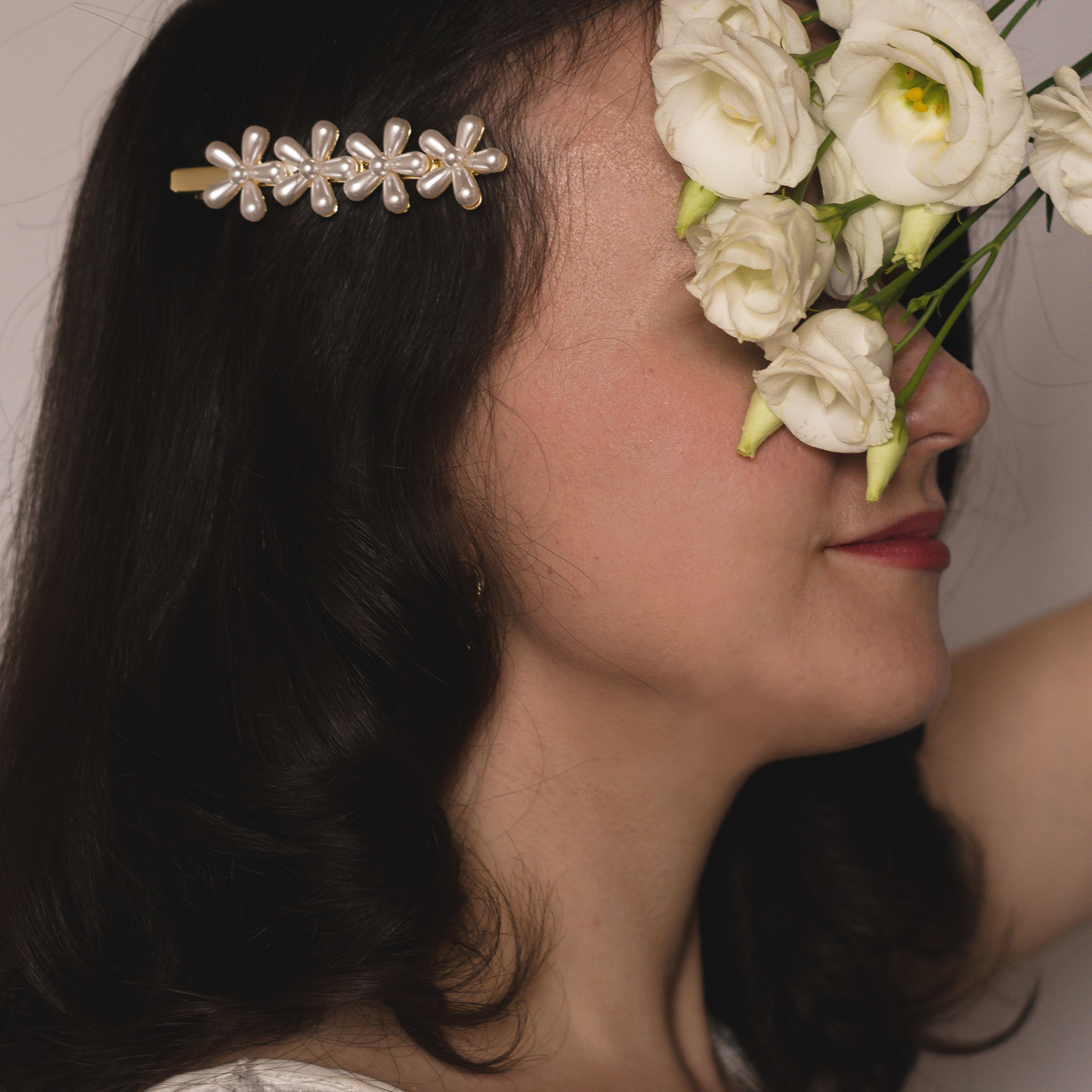 FLORAL HAIR CLIP LINNEA